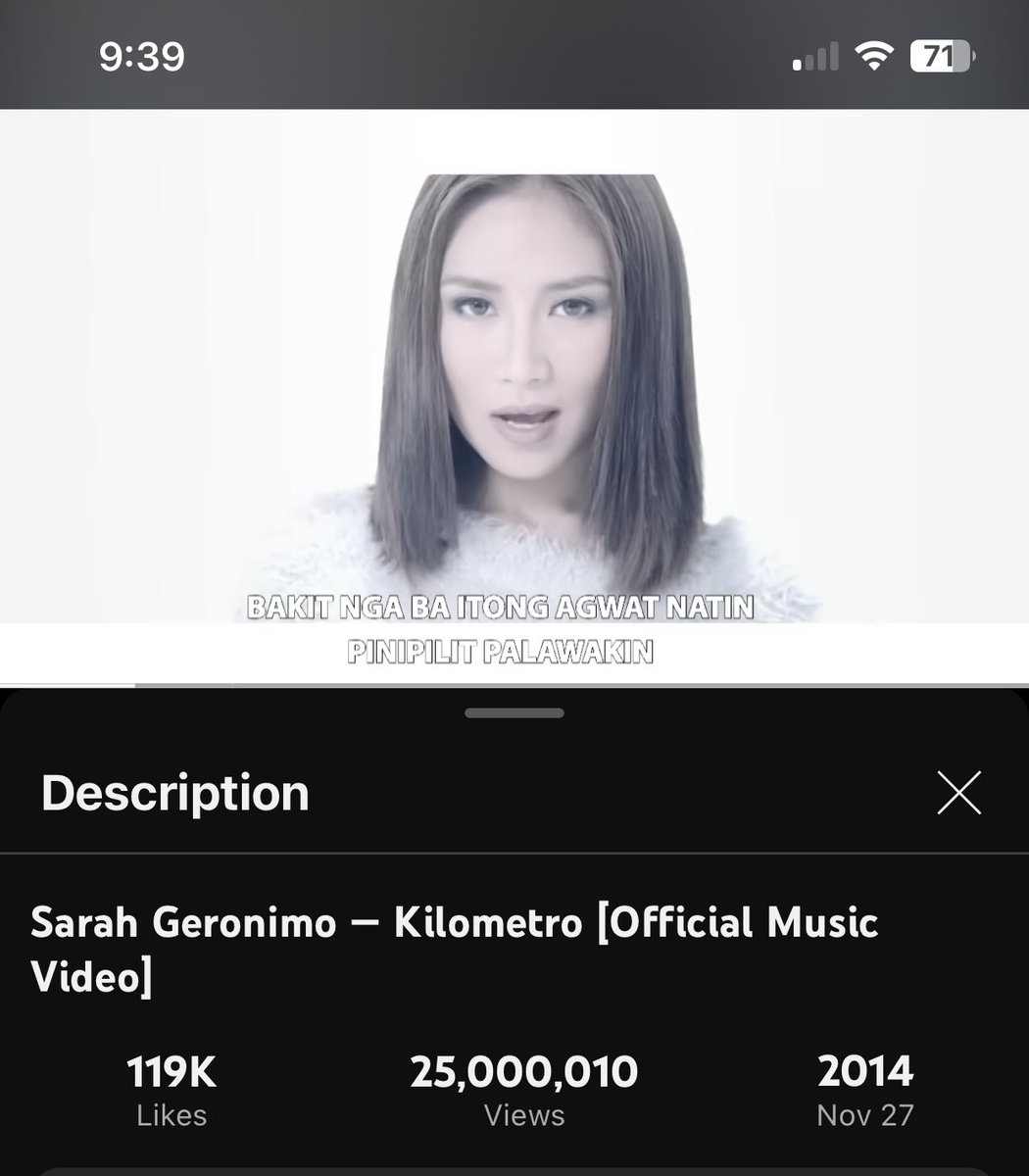 25M views for Kilometro…🥰🥰🥰

GLOBAL FORCE SARAH G
21 YEARS OF POPSTAR ROYALTY