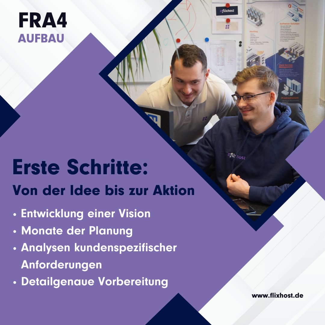FlixHost's tweet image. 🚀 Wir enthüllen die Evolution unseres #FRA4 Data Centers! Vom ersten Rahmen bis zum hochmodernen Server Cage – ein Prozess, der Präzision und Innovation vereint. Mit Rittal-Technologie für höchste Sicherheit und Effizienz. Bereit für die Zukunft? Wir schon! 💻⚡ #TechBuild…
