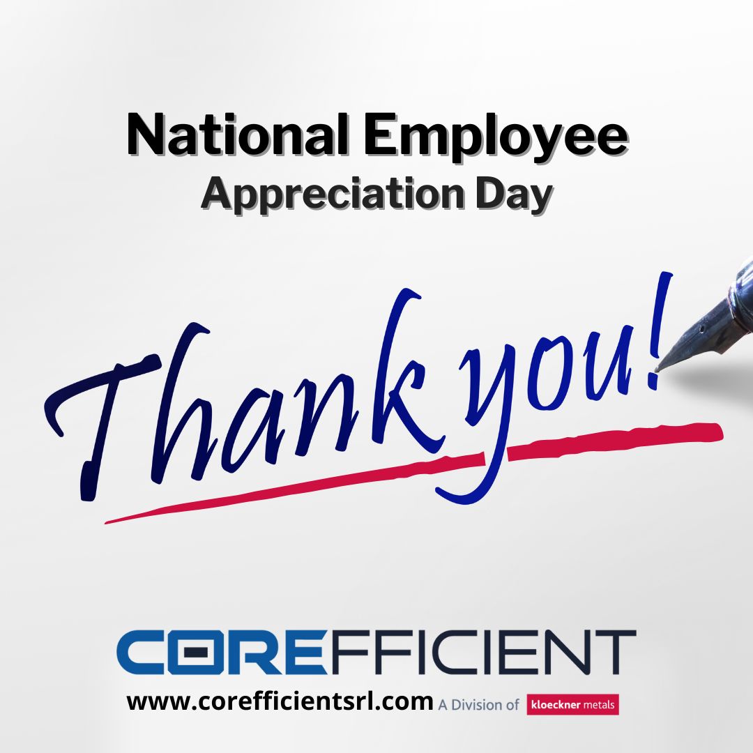 CorefficientTCs's tweet image. Today, we recognize our CORE. Thank you to all of our amazing employees for their contribution and commitment to Corefficient&apos;s success.

#EmployeeAppreciationDay #ValueToTheCore #Corefficient