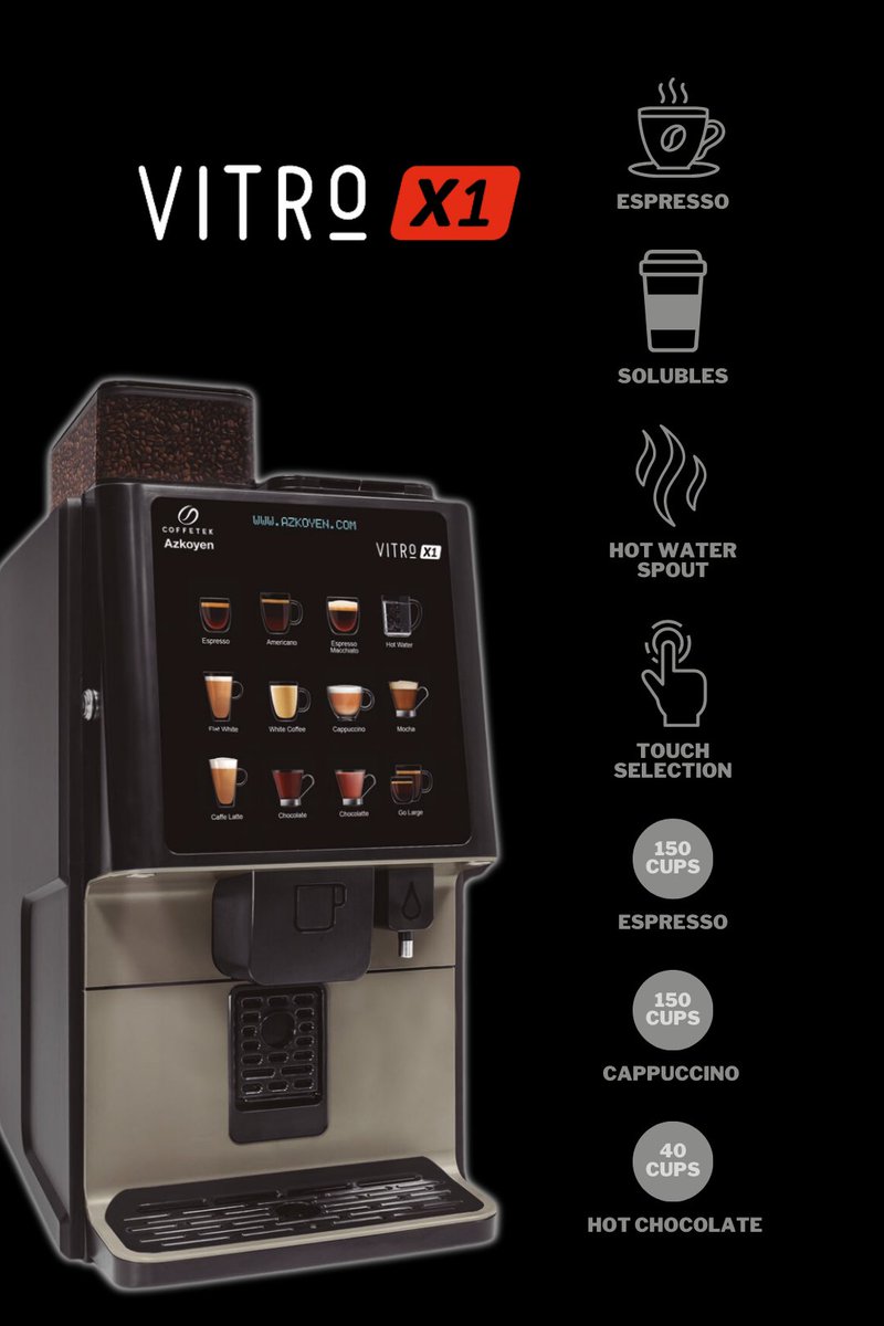 Vitro X1, the workhorse!

Made to fuel the workplace and run at a fast-pace the Vitro X1  is also very easy to use and maintain which delivers consumers with a consistently high-standard coffee experience.