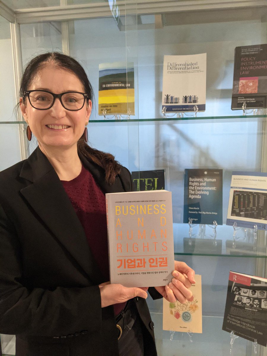 🎉🇰🇷 Congratulations to our colleague @NadiaBernaz whose terrific book “Business and Human Rights: History, Law and Policy - Bridging the Accountability Gap” has recently been translated into Korean! 🇰🇷🎉