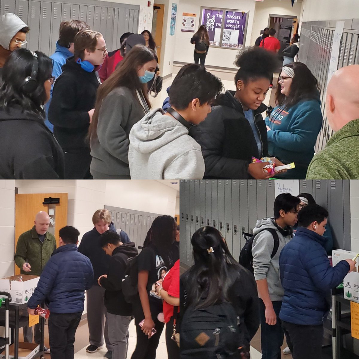 MWeirSTEM's tweet photo. University team PBIS store was a busy place this morning! #PSW24 #wearewayne #NGCPride https://t.co/y7ChJidJDw