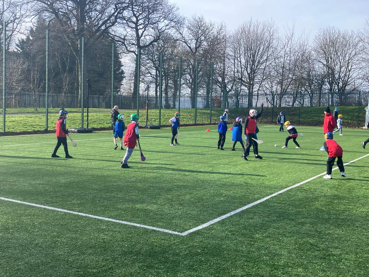 Garrowhillps's tweet photo. P5 had a great time today at the Hurling Festival with @activeschkenny. Thank you to our friends from @StBridgetsPS, @StFoA_PEPASS  and @SwintonPrimary for coming along to participate. #active #hurling https://t.co/fc22JvV9YP