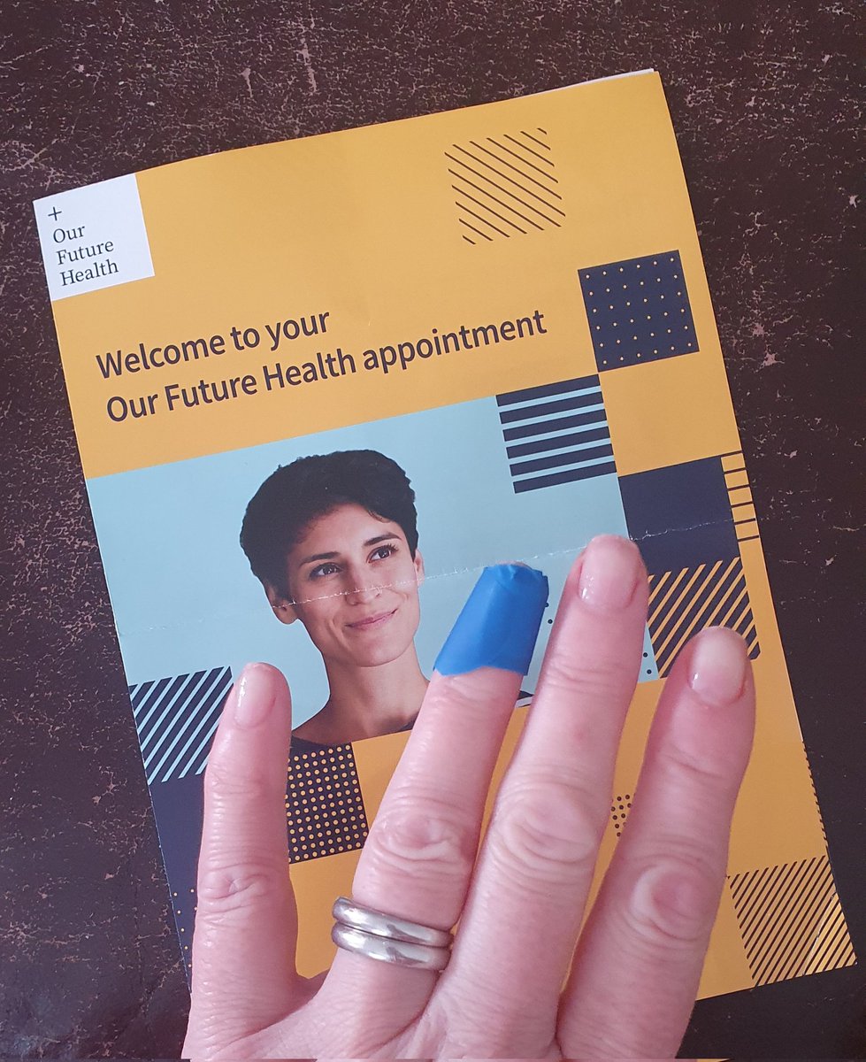 Went for my @ukfuturehealth appointment today - all done 👍🏻💪🏻💙 Hope it's useful 🥰 #ourfuturehealth