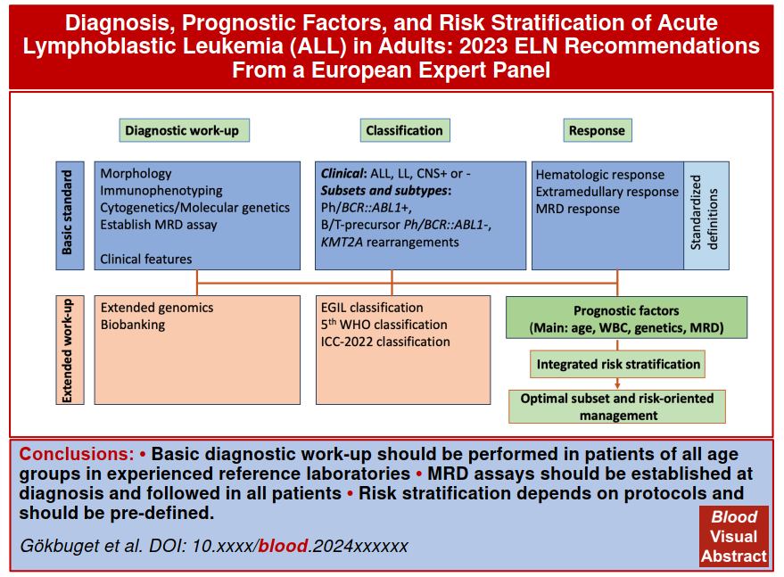 Diagnosis, prognostic factors, and assessment of ALL in adults- ELN recommendations - 2023
ashpublications.org/blood/article/…