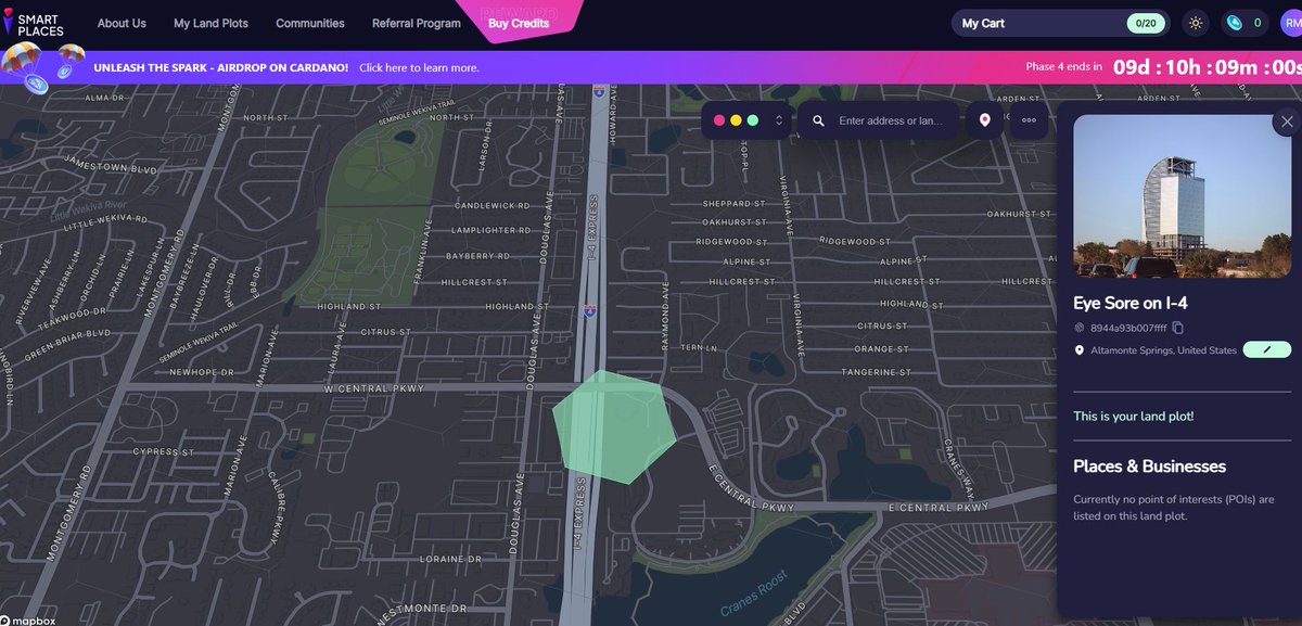 Rikbitz's tweet photo. Let it be known that I am the official owner of Eye Sore on I-4.
#Cardano #CardanoCommunity #smartplaces #SPXTOKEN $SPX $ADA https://t.co/5d1N5lExOu