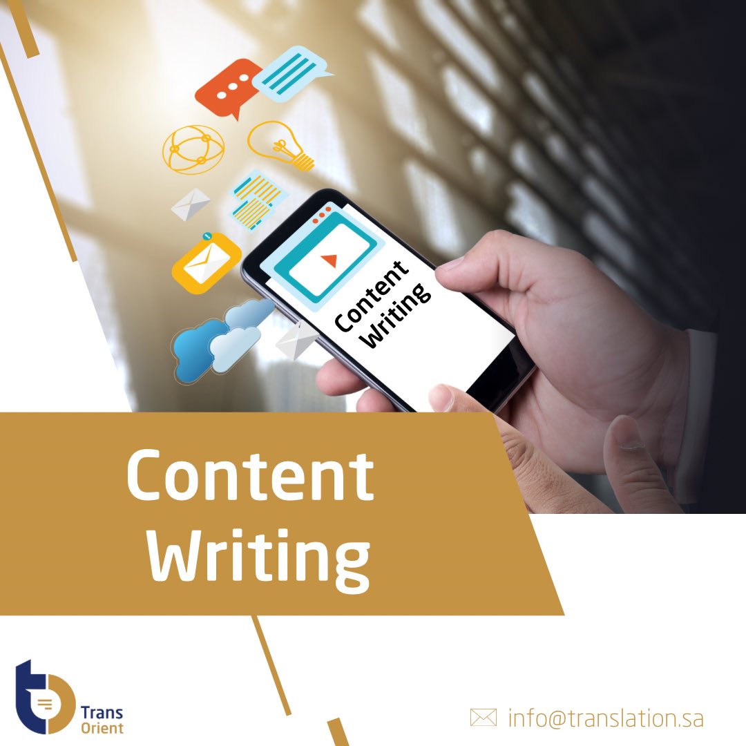 TransOrientsa's tweet image. Our team develops the content in an attractive manner, ensuring the delivery of key messages in both Arabic and English.

#content_writing #contentwriting #contentmarketing #contentideas #markting