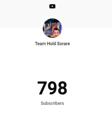 TeamHoldNFT's tweet image. Hey #Sorare! Help us get to 1k Subscribers on our YouTube Channel. We've got a tasty Anthony Edwards Rare to giveaway once we hit that number. 

✅Like + Retweet
✅Follow @TeamHoldNFT + @MikeZakarian 
✅Reply below showing you Subscribe to our TH Sorare Channel - Link below!