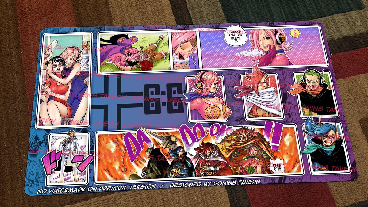 RoninsTavern's tweet photo. GIVEAWAY!  
Blue Purple Reiju 😍
OP06 is coming our way soon , so we're giving out each of the OP06 leader playmats!  
To participate:  
1) Follow us  
2) ♡ + ⟳ this post  
3) Tag a friend <3 
Winners announced 15th of March , 2024!  
#ONEPIECE📷 #OPTCG #OP06 #Giveaway https://t.co/NRQwH1v1ej