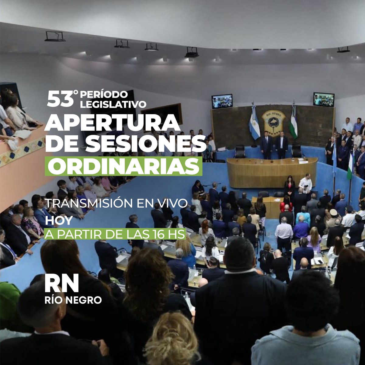 📰 Weretilneck preside la apertura de un nuevo período legislativo

El gobernador de Río Negro, Alberto Weretilneck, dejará formalmente inaugurado hoy el Período de Sesiones Ordinarias de la Legislatura de Río Negro 2024. Será a partir de las 16, con transmisión en vivo.

👉🏼Nota: