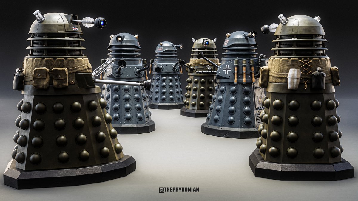 World War 2 Daleks!

Ironsides meet Kammerjägers

#DoctorWho #DrWho #Daleks #Dalek #WW2 #Panzer #Tiger #Panther #Tank #WorldWar2 #German #British #Ironside #WouldYouCareForSomeTea