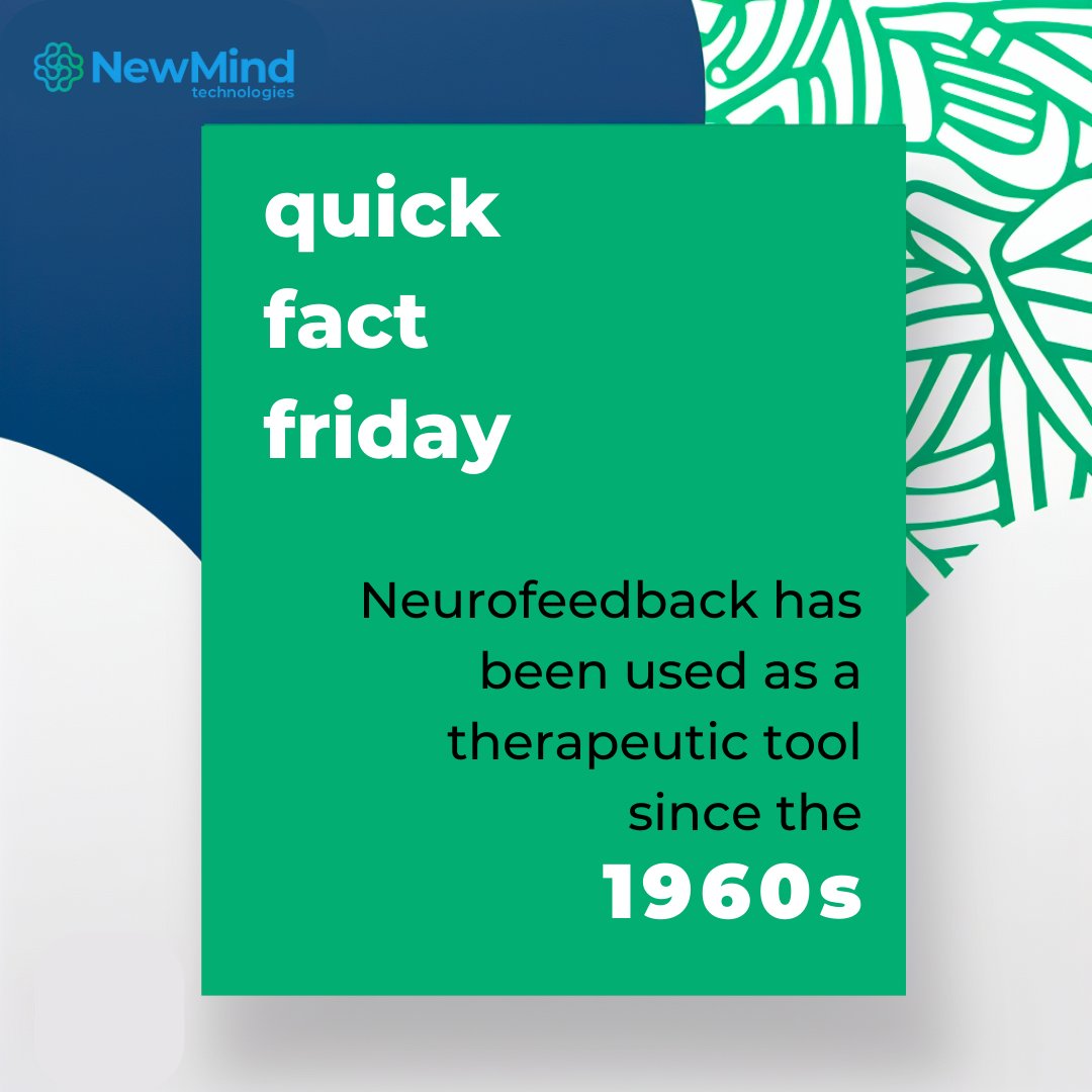 NewMindTech's tweet image. #QuickFactFriday: Did you know? Neurofeedback's been a game-changer since the 1960s! From reducing ADHD symptoms to improving focus, its impact is profound. What's your take on this brain training revolution?
