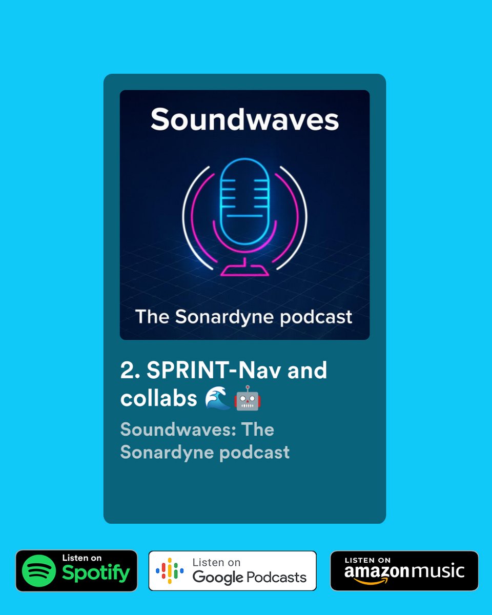 Need a new podcast episode for the weekend? We've got you covered! We explore how our SPRINT-Nav is at the heart of subsea robotic navigation and data acquisition. 🌊🤖 You can find us on Spotify, Amazon Music, Google Podcasts and YouTube 🎧 hubs.la/Q02mQ-nk0