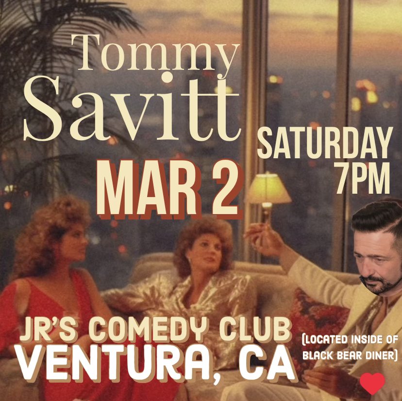 Of all the comedy competitions I’ve won , the TOP 2 were the BOSTON and VENTURA FESTIVALS. So Ventura, prepare to bend at the knee for your conquering guru ! .@BlackBearDiner #venturaharbor #standupcomedy #jrscomedyclub #venturafestival #standupcomedy #comedy