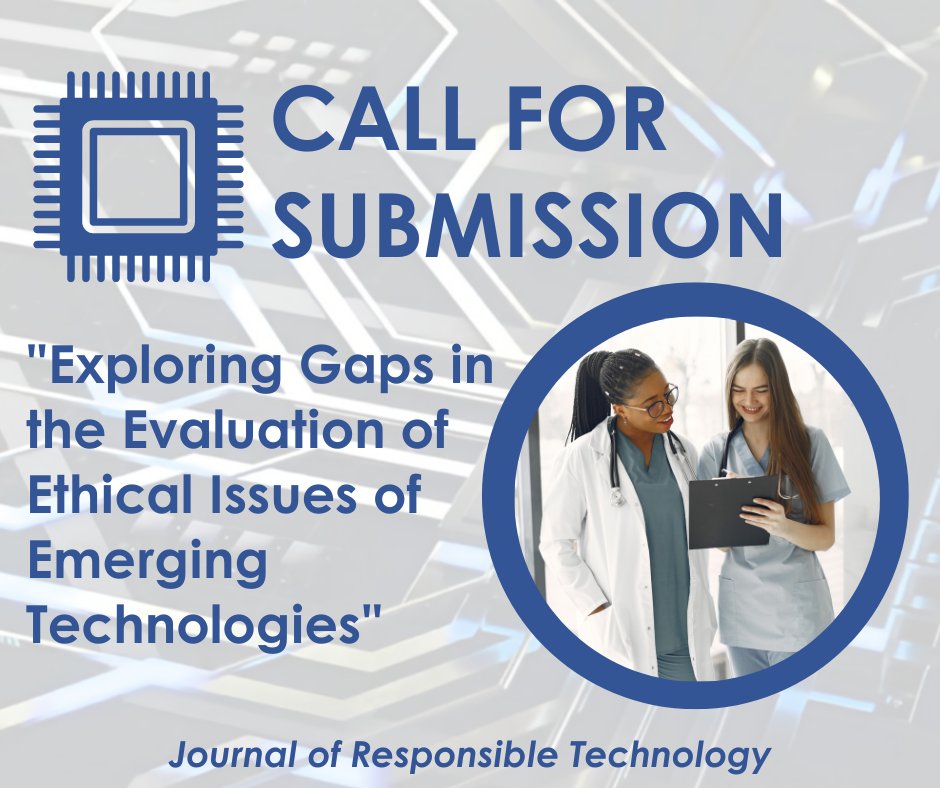 How well can researchers evaluate the ethics of new research technologies like AI in healthcare? Our team members are exploring this theme as guest editors for The Journal of Responsible Technology. Submissions are open until 1st June 2024. ow.ly/es1f50QiIce