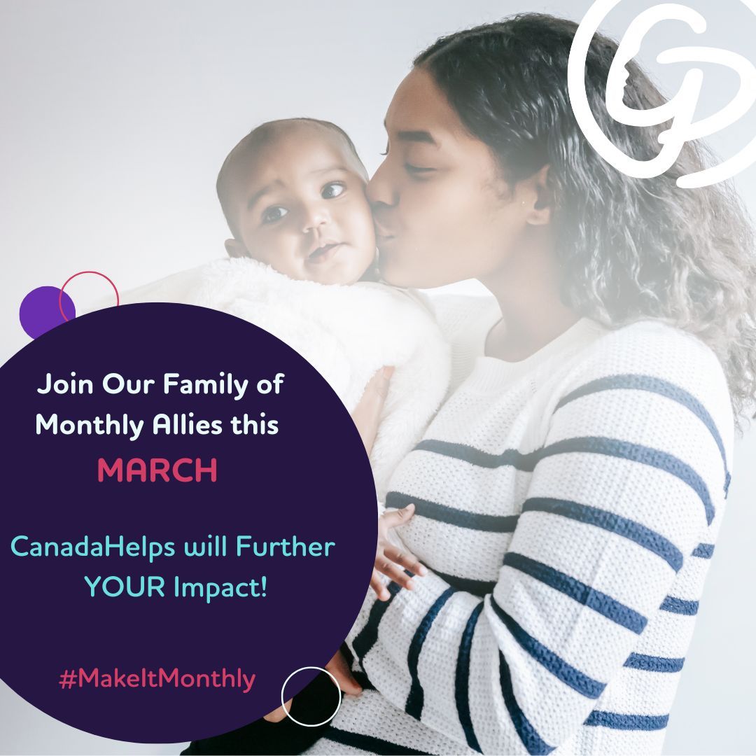 For the month of March, CanadaHelps will donate an extra $20 for each new monthly gift of $20 or more, or an additional $10 for existing monthly donations increased by $10 or more, when made to Gillian's Place through CanadaHelps!

Visit gilliansplace.com/monthlyally/ for more info!