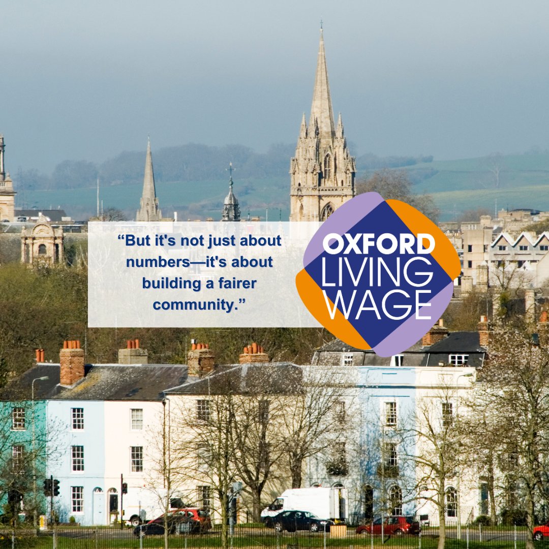 'But it's not just about numbers—it's about building a fairer community'

Read more about the #OxfordLivingWage in this piece from Councillor Susan Brown, Leader of Oxford City Council and Cabinet Member for Inclusive Economy and Partnerships ➡️oxford.gov.uk/news/article/1…