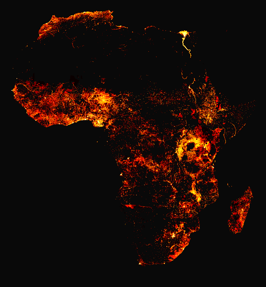 Population density of Africa!