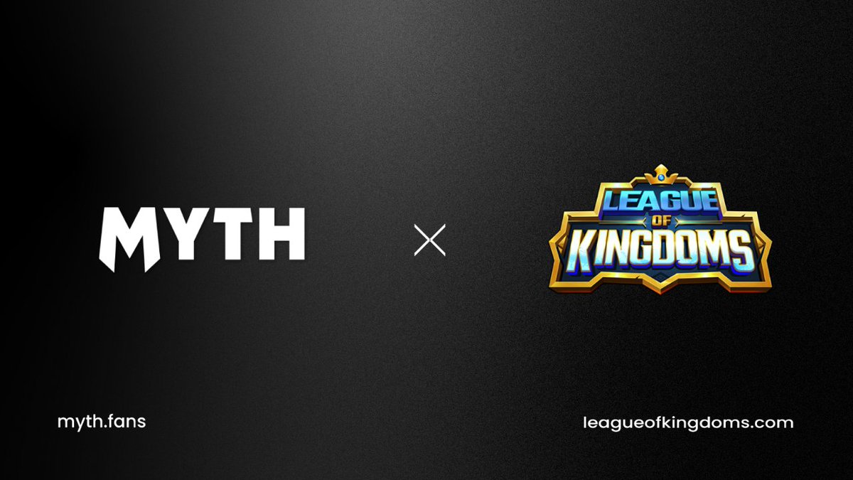 Myth 🤝 League Of Kingdoms We're ecstatic to announce our partnership with @LeagueKingdoms League Of Kingdoms is the World's First blockchain MMORTS game where you can own your lands & build a great kingdom We're very excited to see where this partnership takes us!