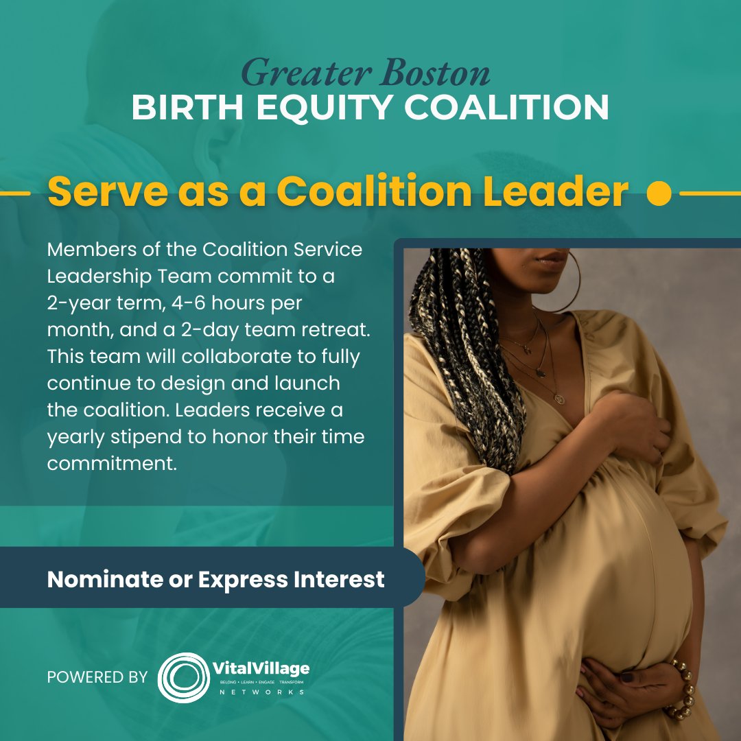 People from all walks of life are invited to join in co-leading this coalition. You can nominate someone or express interest in serving as a coalition leader. Let’s build community power to achieve equity and justice for birthing families! Interest Form: cutt.ly/twMonNlo
