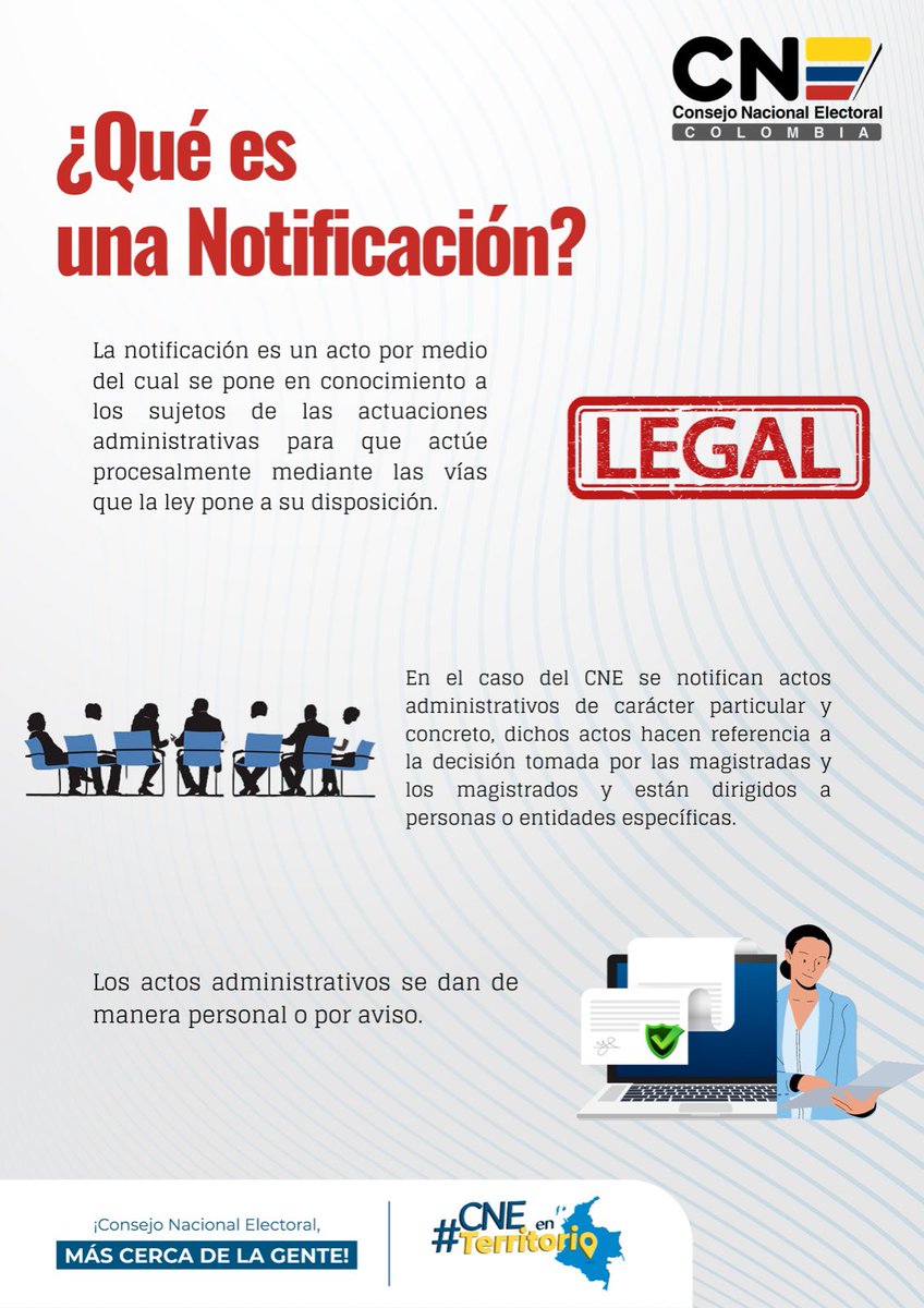 La notificación es un acto por medio del cual se pone en conocimiento a los sujetos de las actuaciones administrativas para que actúe procesalmente mediante las vías que la ley pone a su disposición.