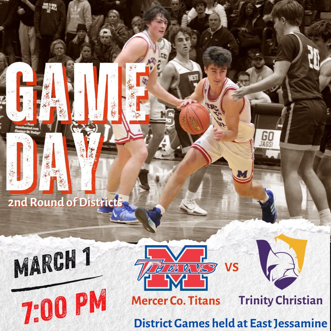 !!GAMEDAY!!
🆚Trinity Christian 
⏰7
📍East Jessamine High School
🚨District Championship