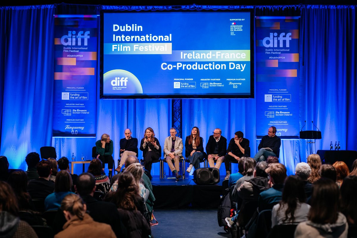 DublinFilmFest's tweet image. IR-FR Co-Production Day
This day presenting an opportunity to showcase the collaborative efforts between the two nations during the panel, as well as establish new connections during one-on-one sessions between French and Irish film producers.
#dublininternationalfilmfestival