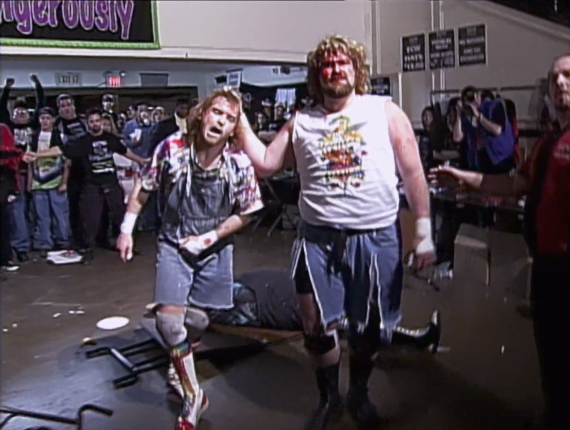 wrestle_hist's tweet photo. 3/1/1998
New Jack & Spike Dudley defeated The Dudley Boyz, and Axl Rotten & Balls Mahoney at Living Dangerously from the Asbury Park Convention Hall in Asbury Park, New Jersey.
#ECW #LivingDangerously #NewJack #SpikeDudley #TheDudleyBoyz #BubbaRayDudley #DVonDudley #AxlRotten https://t.co/Vtu2MGuIGM