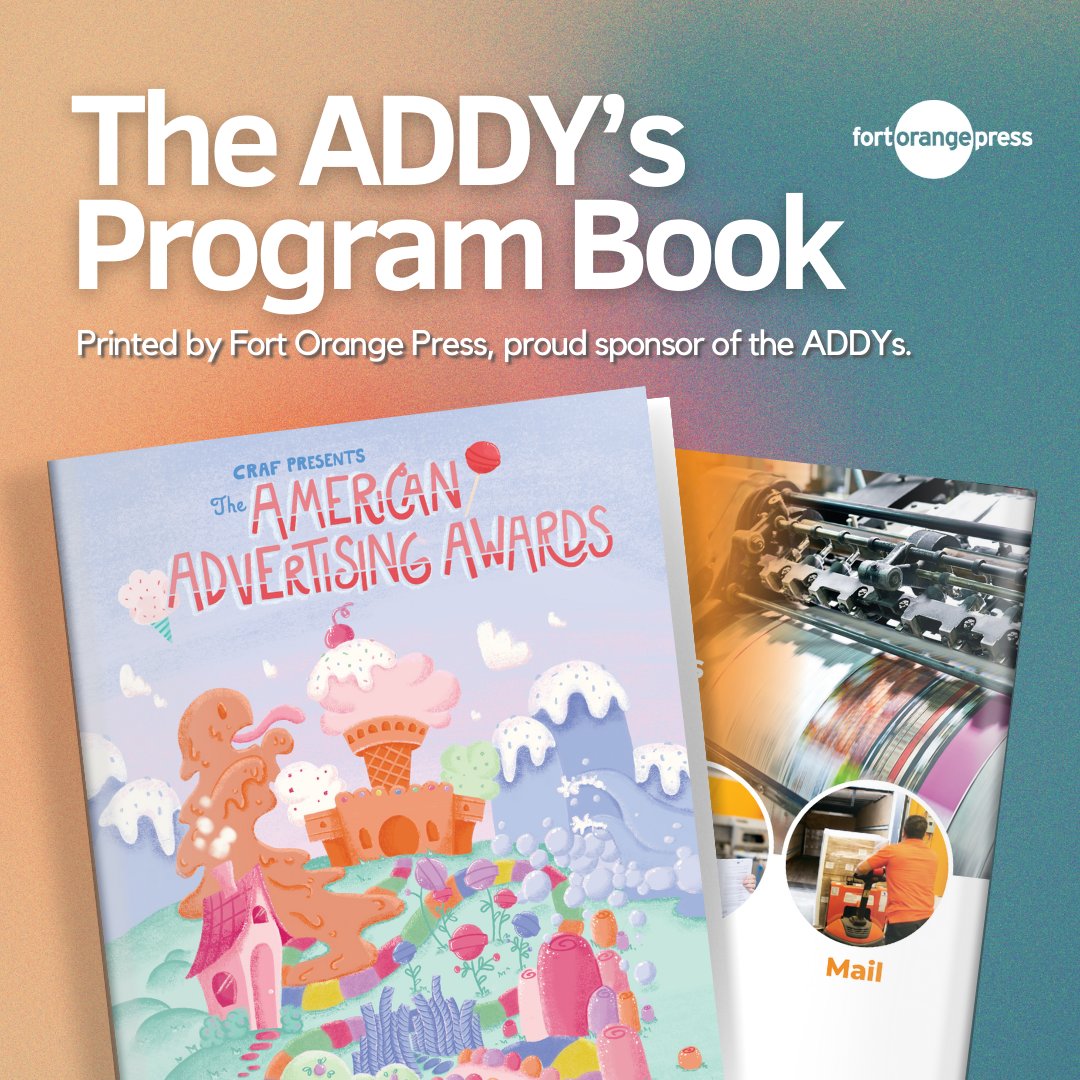 FortOrangePress's tweet image. A night of recognition for the best and brightest in advertising. Delighted to have supported the 2024 @CapitalRegionAF ADDY&apos;s by printing the program. Congratulations to all the nominees! #ADDYsNight #ADDYsSponsor #SupportingCreativity