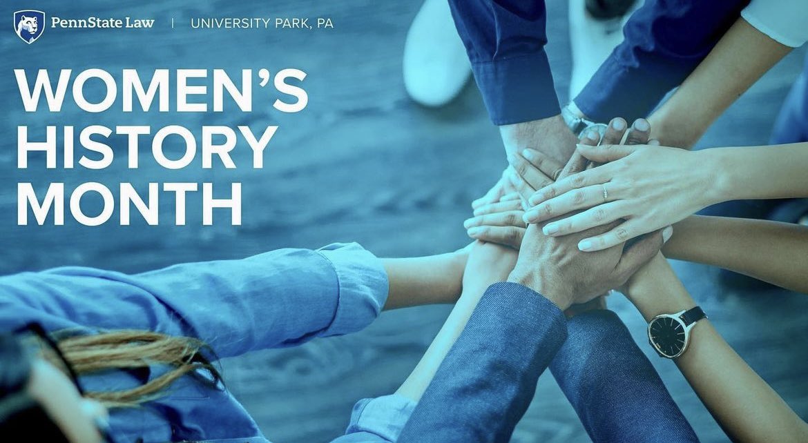 March is a celebration of #WomensHistoryMonth and this year’s theme is ‘Women Who Advocate for Equity, Diversity and Inclusion.” Check out some of the events taking place at the University’s campuses here: bit.ly/3wyh09r #WeAre #PennStateLaw #womeninhistory #DEI
