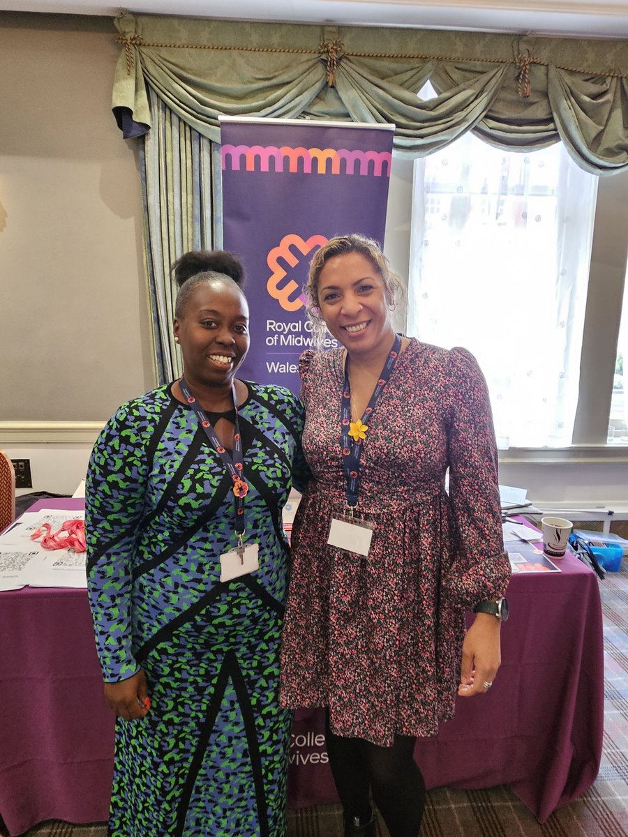 Lovely catching up with @MelaninGovernor at RCM Wales Inclusive Maternity conference #equity #racematters #samegoals #rcmwalesconf24