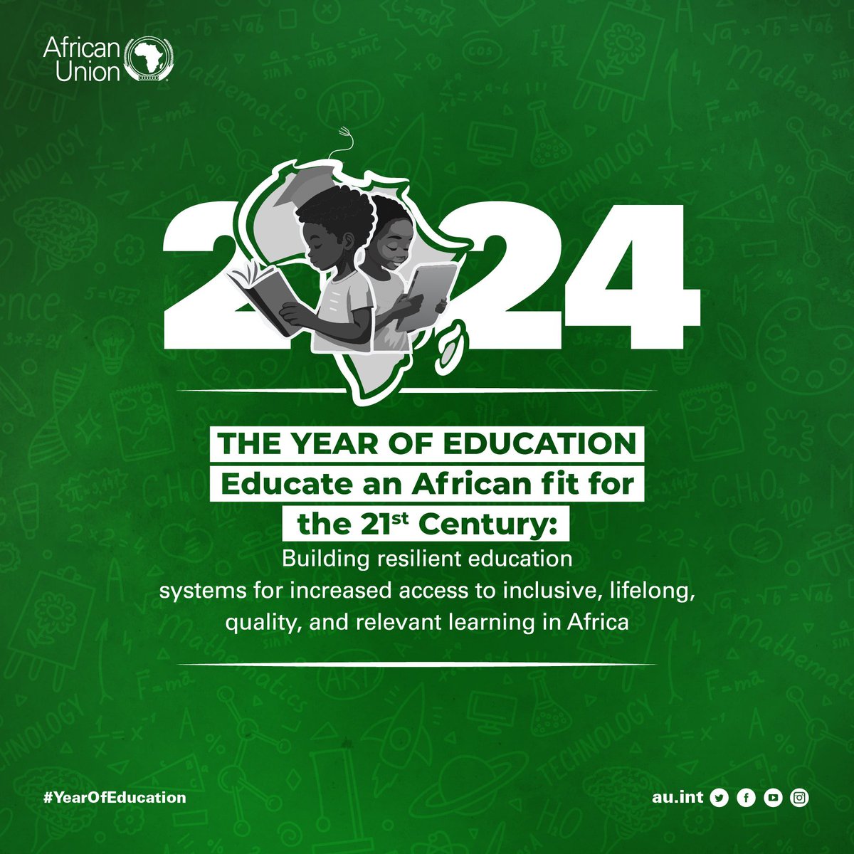 What does #yearofeducation mean? It is a time to celebrate our achievements in the continent but also a moment  to reflect on how to transform our education in line with the skills  required so that our youth can better take up the challenges of the 21st century. #AUSummit