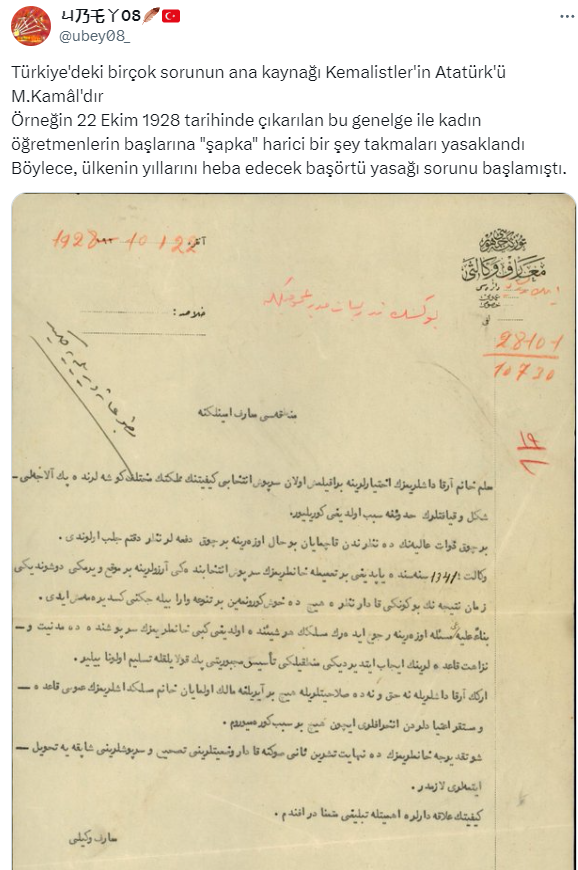 Biz sadece devlet memurları kanuna uymak zorundaydı, halk şapka takmak mecburiyetinde değildi. Şapka takmayan kimse asılmadı diyorduk. 👍