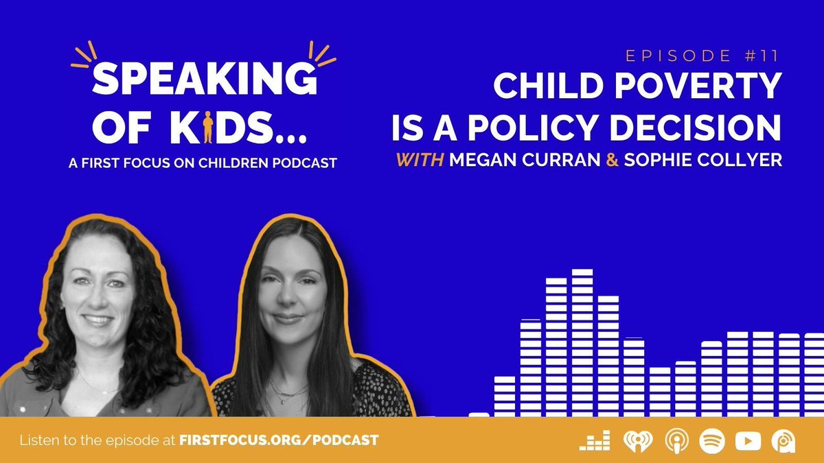 Child Poverty is a Policy Decision With <a href="/MeganACurran/">Megan Curran</a> and Sophie Collyer w/ <a href="/CpspPoverty/">Center on Poverty & Social Policy (CPSP)</a> on <a href="/SpeakingOfKids/">Speaking of Kids Podcast</a> podcast powered by <a href="/First_Focus/">First Focus on Children</a> on Children bit.ly/3P2uXDd

#CutChildPoverty #ChildTaxCredit
