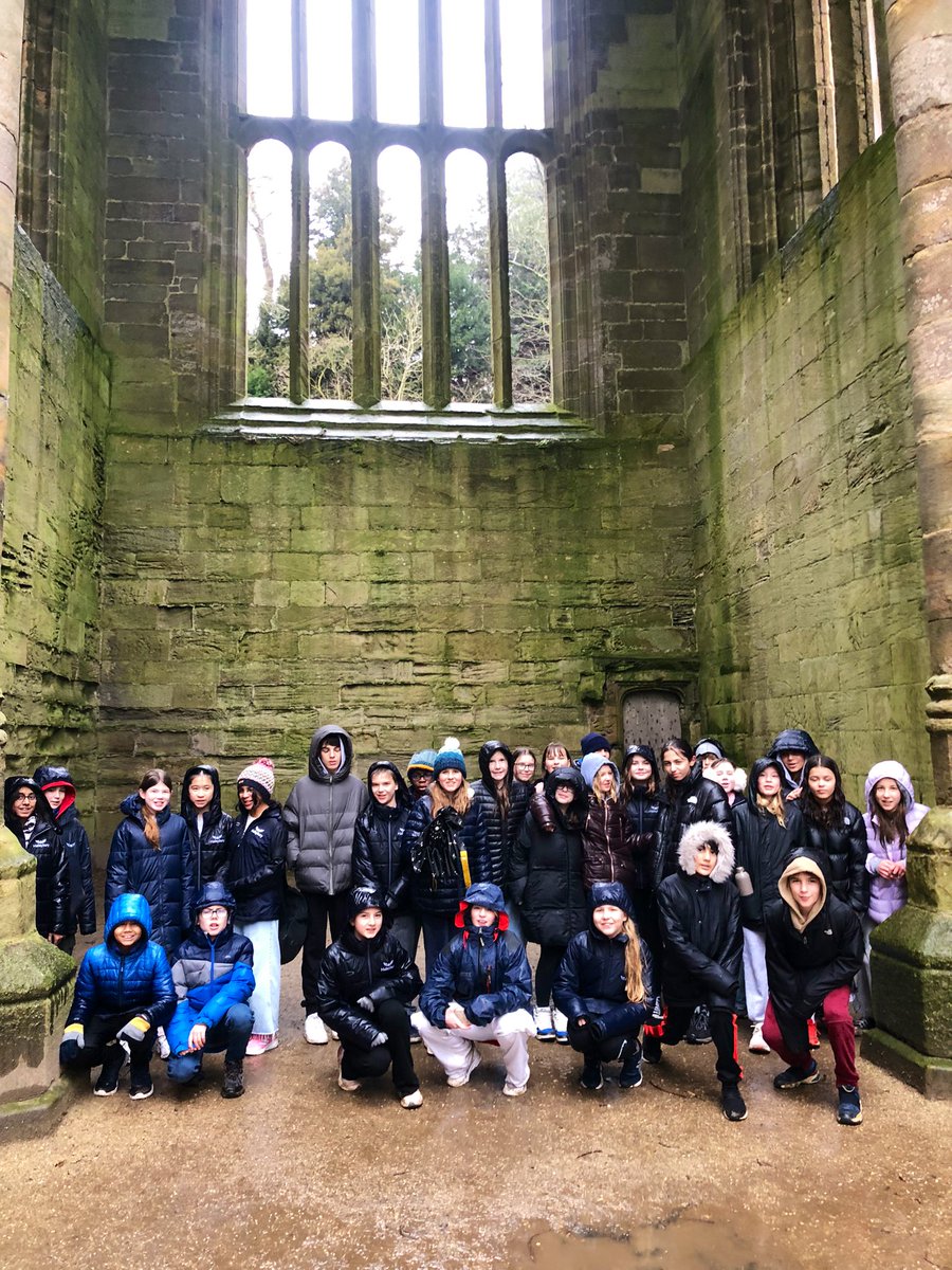 This morning we have been to the beautiful Fountains Abbey, a monastery closed in the 16th century under Henry VIII. We learned about the life of a monk in the Abbey, and also got to experience a northern downpour!