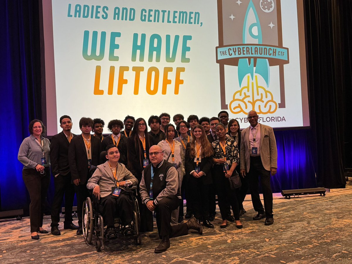 mlecITacad's tweet image. MLEC Jaguars in da house! The Inaugural Florida Cyber Launch State Competition in cybersecurity! @MLECJaguars @MLECPrin @CTEMiami @NAFMiami @NAFCareerAcads