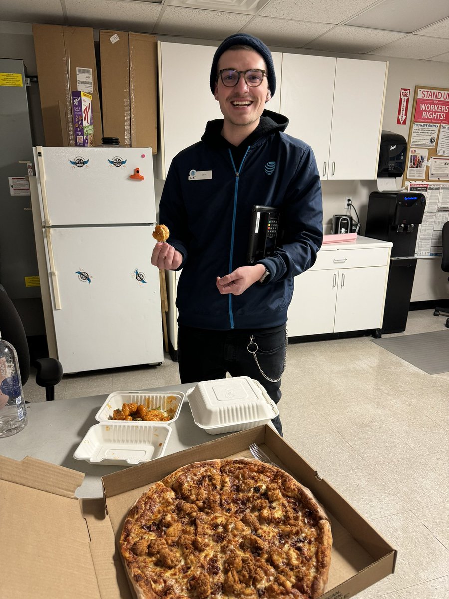 Gavin tried Bang Bang Shrimp for the first time during our employee appreciation lunch!