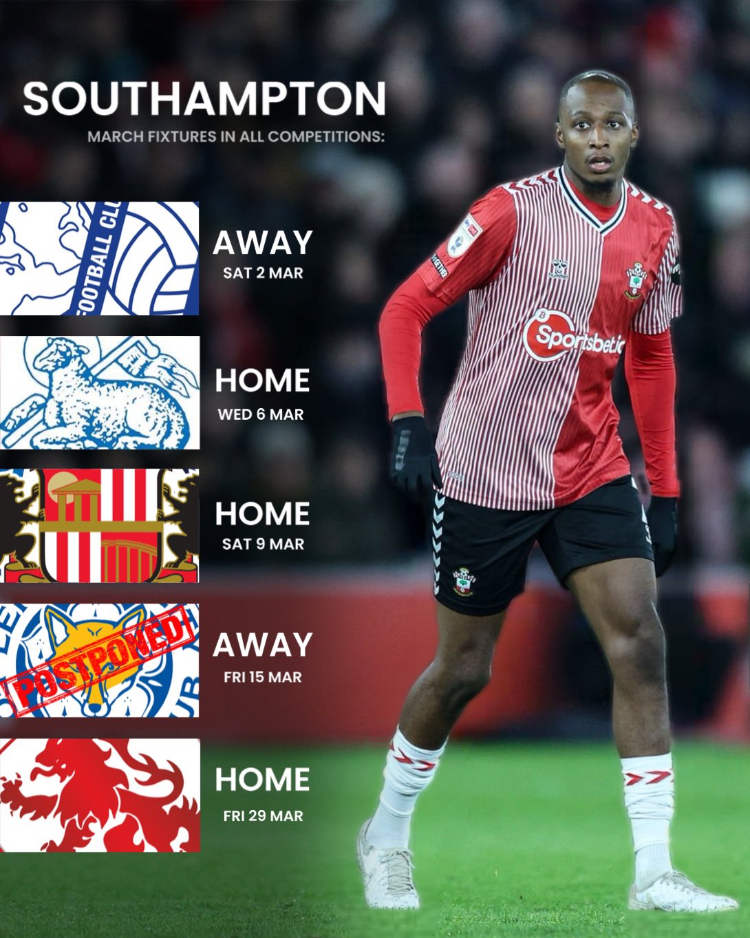 Saints fc fixtures online
