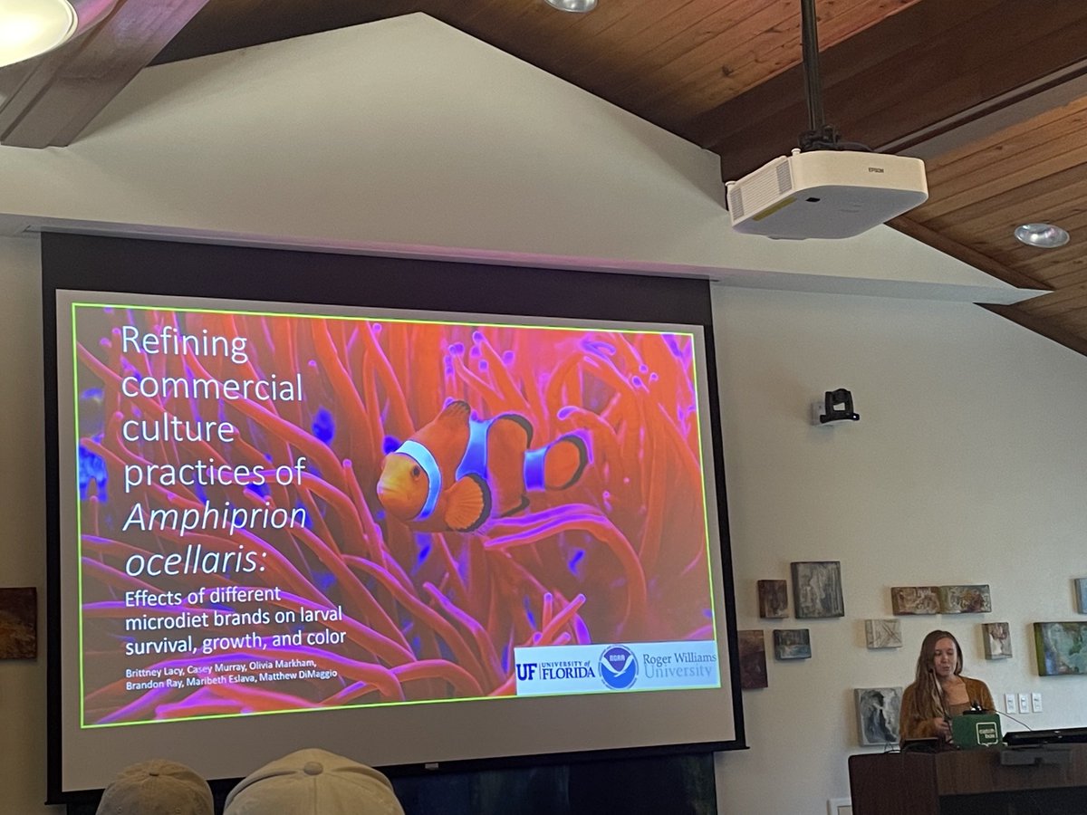 sherry_l_larkin (@sherry_l_larkin) on Twitter photo Hearing about status of <a href="/SeaGrant/">NOAA Sea Grant</a> clownfish project <a href="/UF_IFAS_TAL/">UF/IFAS TAL</a>, by a grad student researcher Brittany Lacy Hearing about status of <a href="/SeaGrant/">NOAA Sea Grant</a> clownfish project <a href="/UF_IFAS_TAL/">UF/IFAS TAL</a>, by a grad student researcher Brittany Lacy
