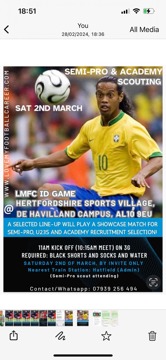 The Non-League TRANSFER Deadline is March 28th. SO this Saturday 2nd of March <a href="/Hertfordshire/">Hertfordshire Jobs</a> Sports Village AL10 9EU is a last Opportunity to get scouted &amp; sent to clubs or trials direct. 10:15am meet, make it count, GET SCOUTED
