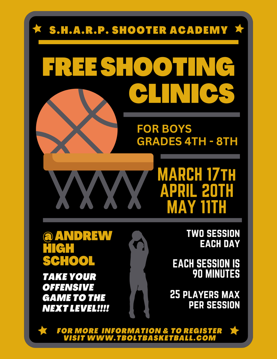 Sign up to become a S.H.A.R.P. Shooter and take your offensive game to the next level!!!! 

Spots for each session are limited to don't wait!!!