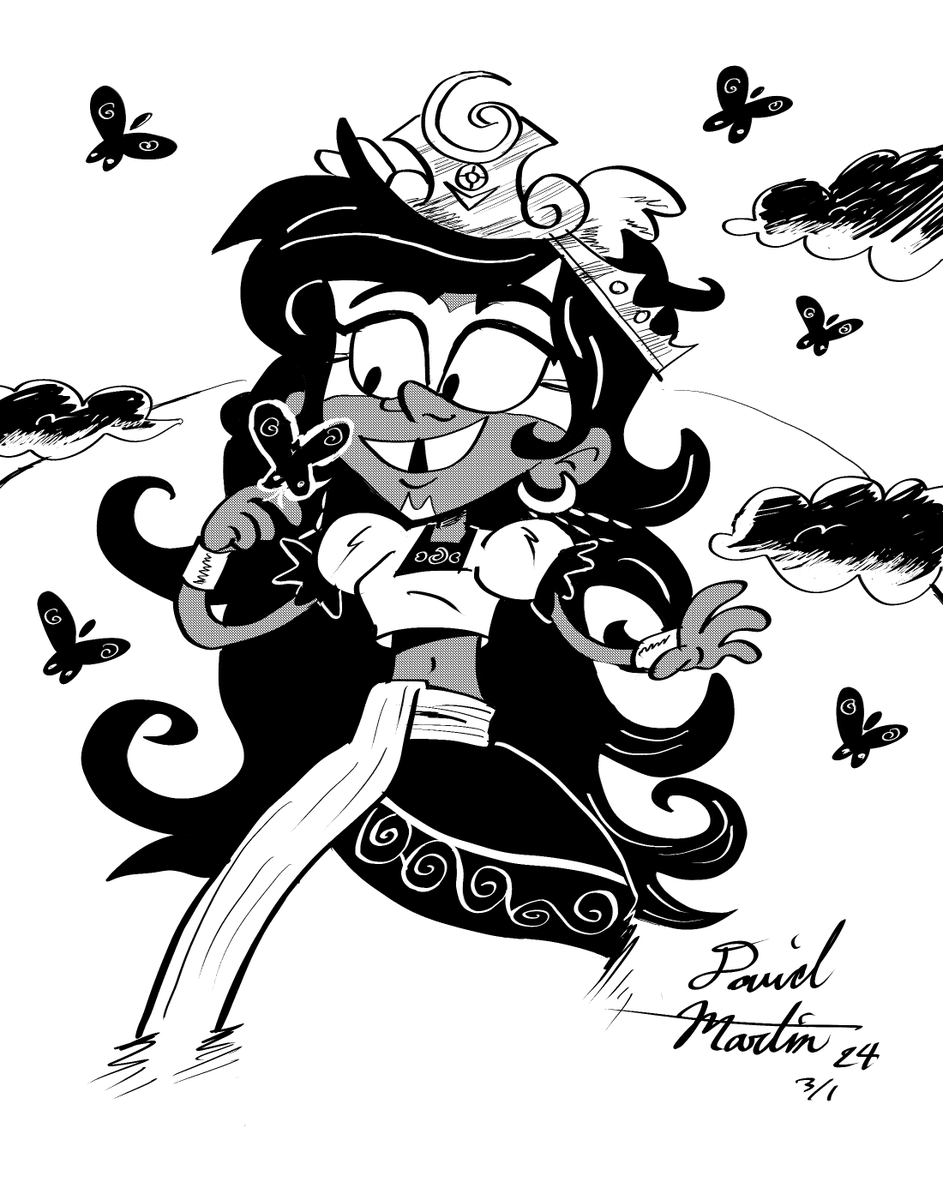 An inked drawing of Punguari. After seeing the trailer awhile back. It made me even more stoked for the movie! I really like Punguari's design. Whoever designed her should pat themselves on the back =D #TheCasagrandes #TheCasagrandesMovie #punguari #Nickelodeon #TheLoudHouse