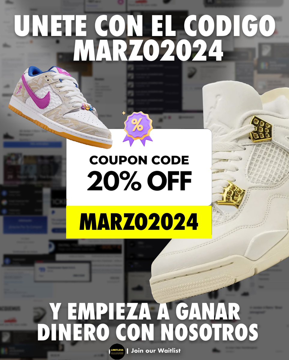 Que mejor forma de comenzar marzo que uniéndote a Limitless con un descuento del 20% 🚀

Únete a Limitless 🟢
Code: MARZO2024

whop.com/checkout/plan_…
