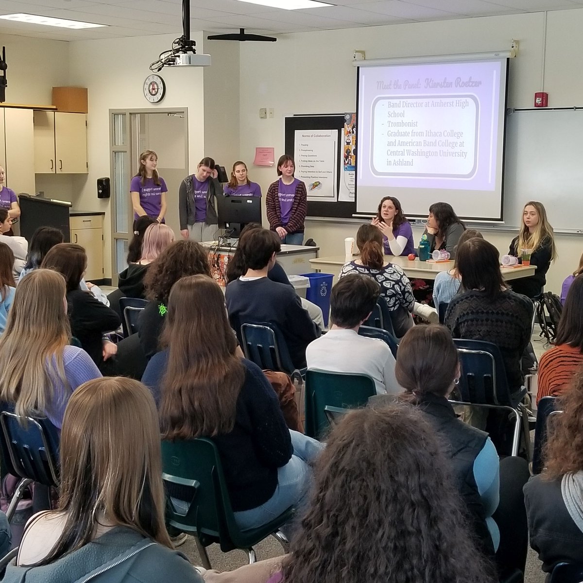 The first of our panels celebrating Women's History Month. Today was Women in Art and we thank Ms. Fordham, Ms. Baker-Terhaar, Ms. Winslow and Ms. Roetzer. Open to ACHS students - Catch the next one next Friday!