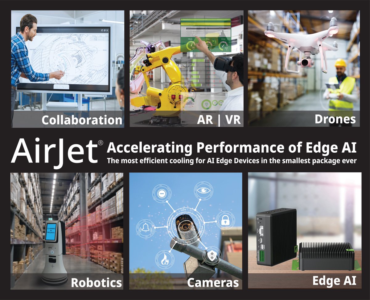 FroreSystems's tweet photo. Come see #AirJet in Action at @nvidia @NVIDIAAI #GTC24.  #EdgeAI needs more power and AirJet will be there keeping things cool for max performance. Meet us at Booth 1632. #AI #AirJet #DoMore.  #follow #FroreSystems to get the latest news. https://t.co/GZevIUnErQ