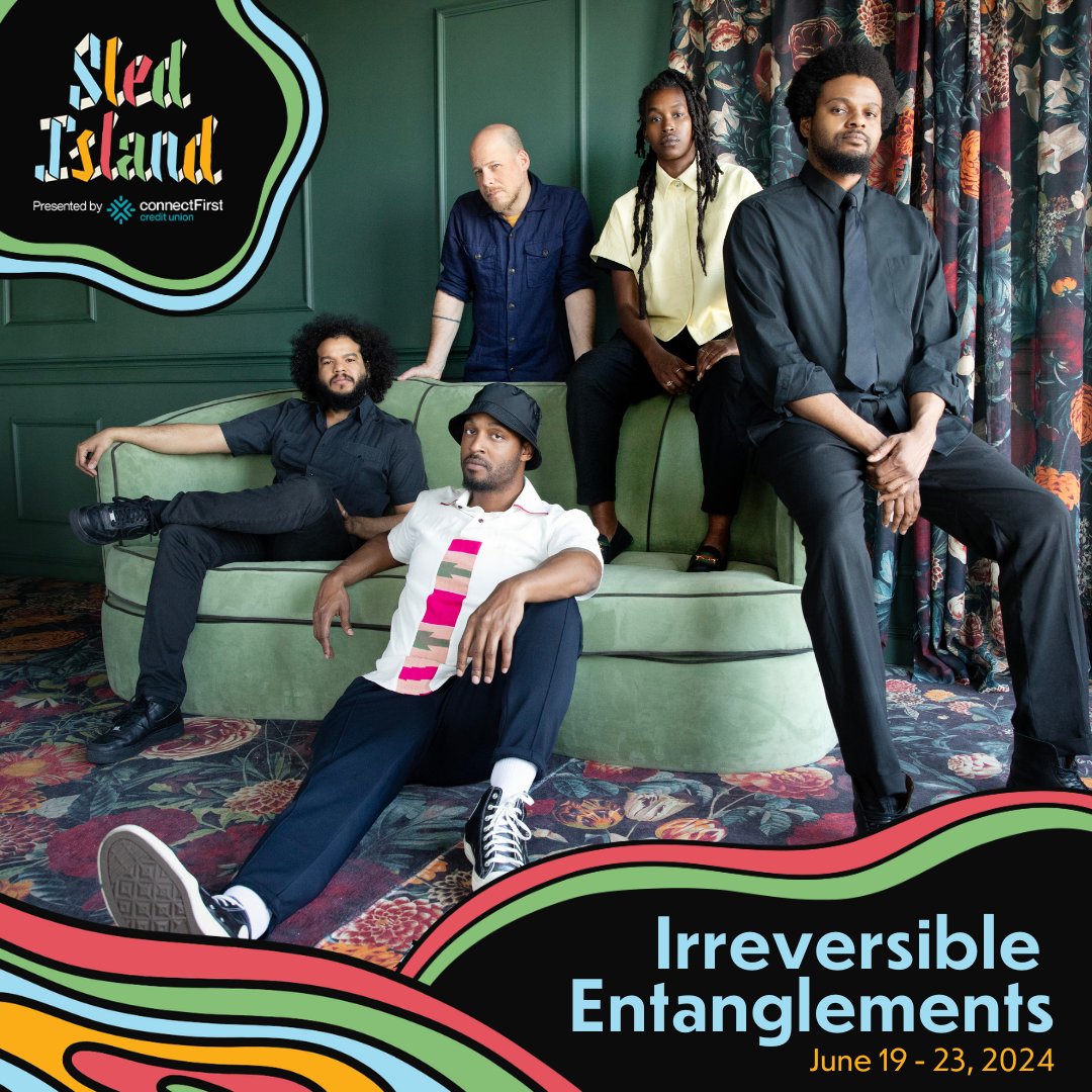 A dynamic group of like-minded activists and expressionists, Irreversible Entanglements meld the raw emotion of spoken word with the untamed spirit of free jazz. Catch Irreversible Entanglements on Thursday, June 20 at Central United Church. Visit SledIsland.com.