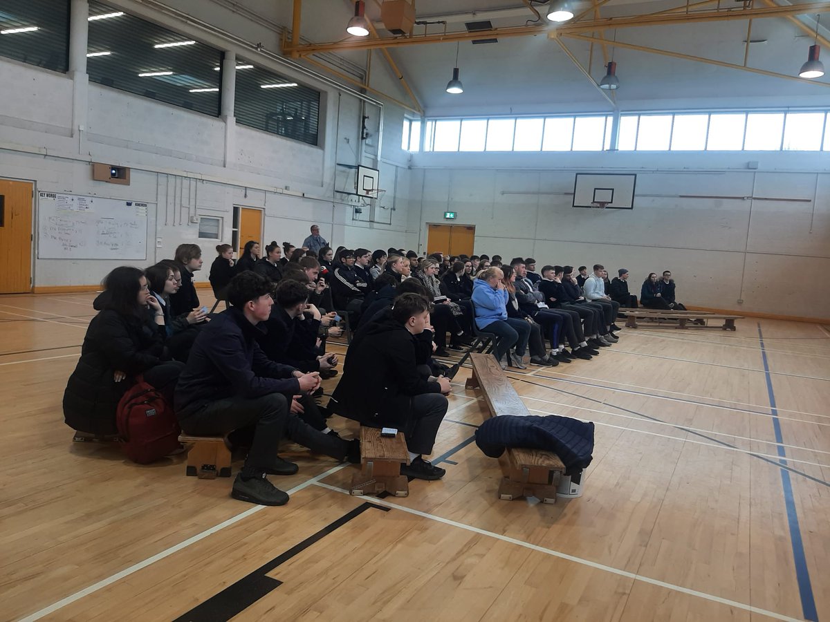 @ColDunIascaigh were delighted to welcome @ACT4Meningitis who made a presentation to our 6th year students today. @TipperaryETB