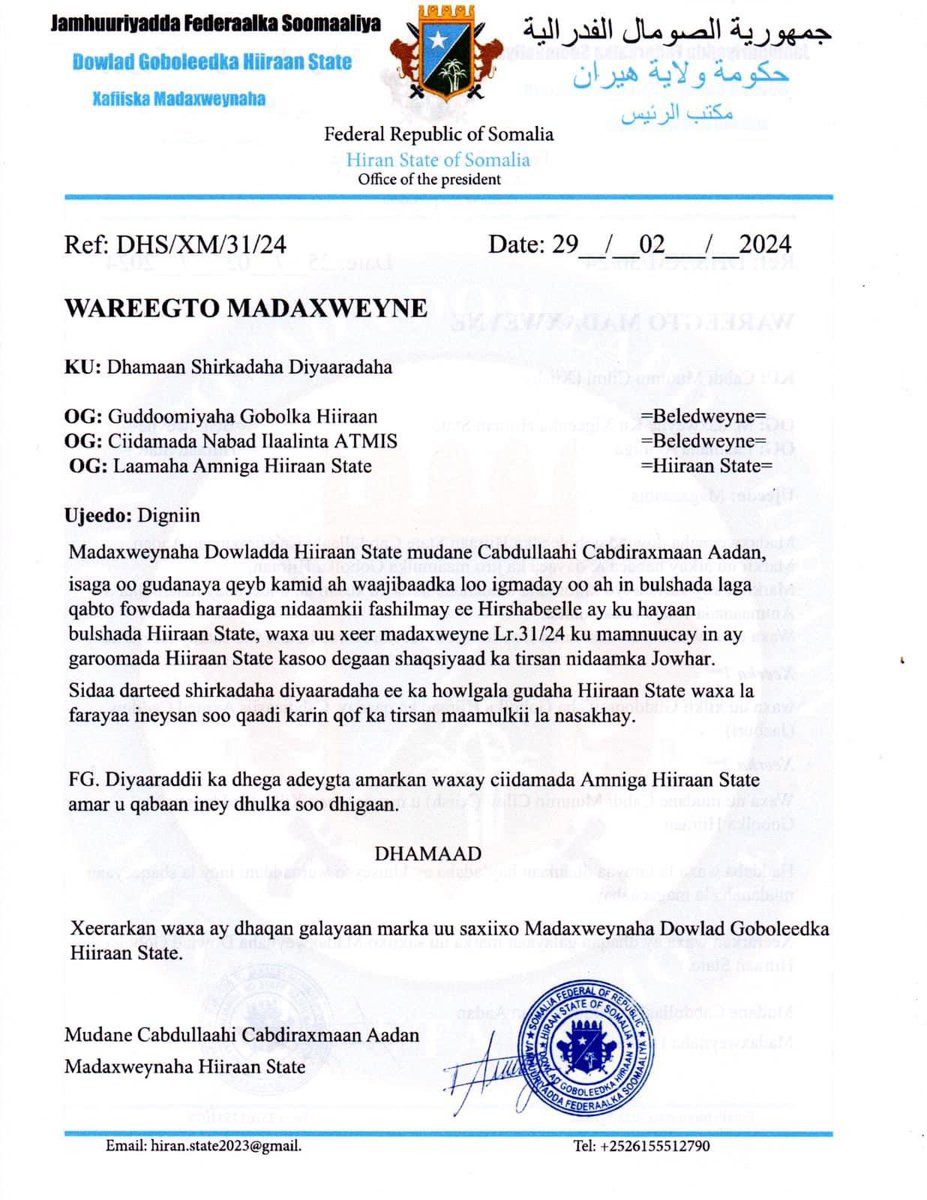 #HiiraanState leaders are blocking Hirshabelle state using their airports and threatening to shoot any Flights  trying to land without their permission. Even if #HasanSheekh on it.
#JubalandState
#PuntlandState
#SouthWeststate
They will Go that way sooner or later.