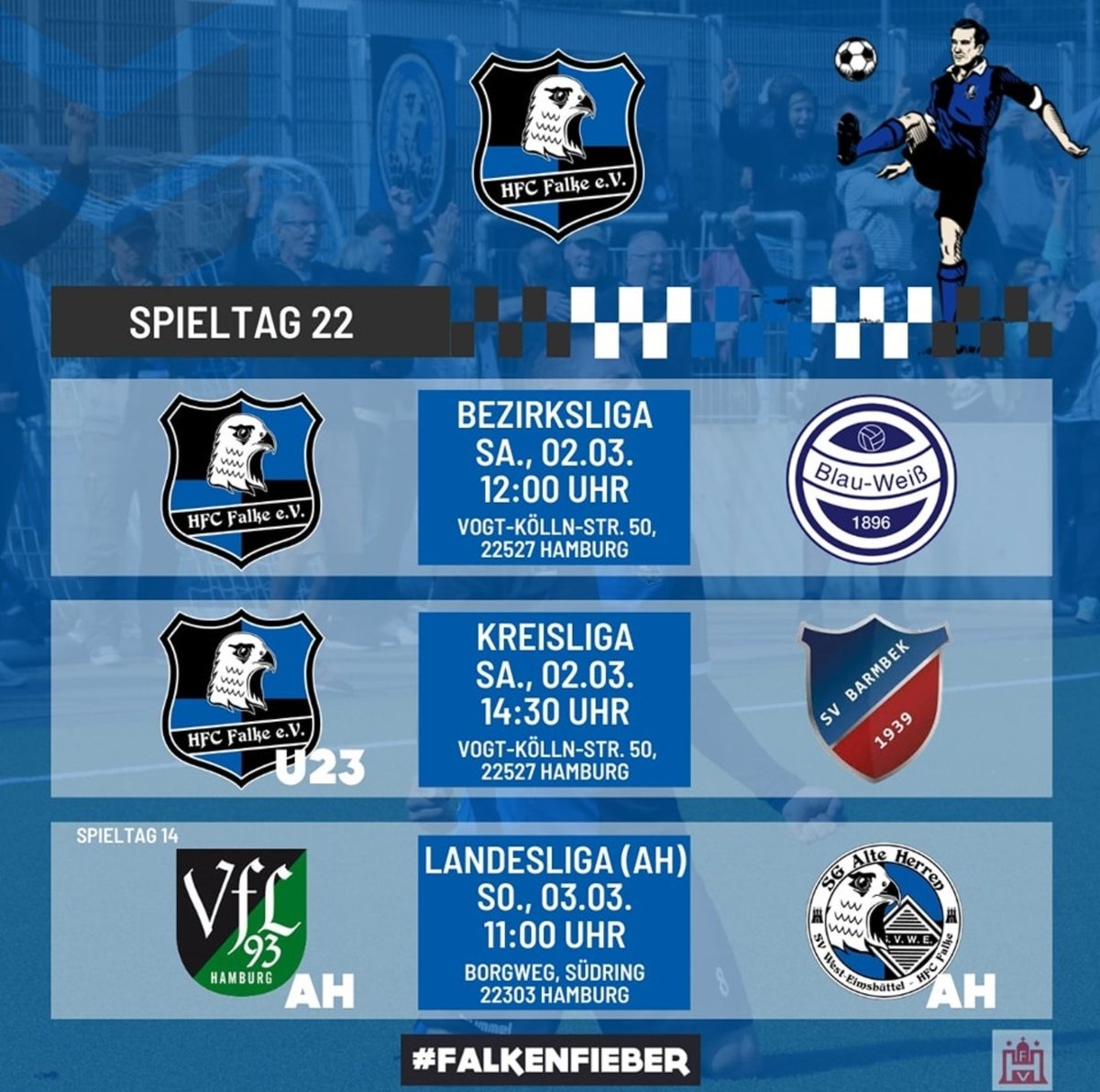 Spieltag! #hfcfalke #falkenfieber