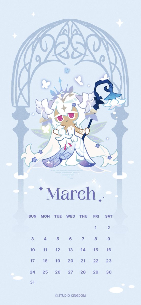 Legend says that if you meet the Moonflower Queen🤍 She can grant you any wish...👀 In March as spring approaches, what are you wishing for? 📝Change your background to the March calendar in the comments on this post Upload a screenshot of your new📱 background screen along